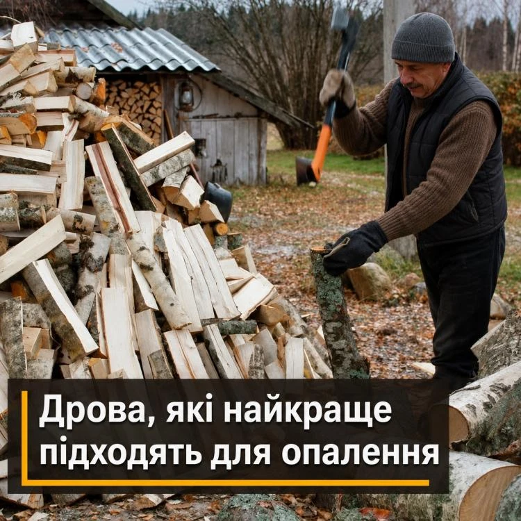 Дрова, які найкраще підходять для опалення