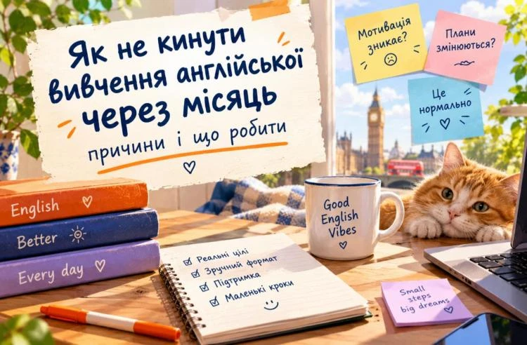 Як не кинути вивчення англійської через місяць: причини і що робити